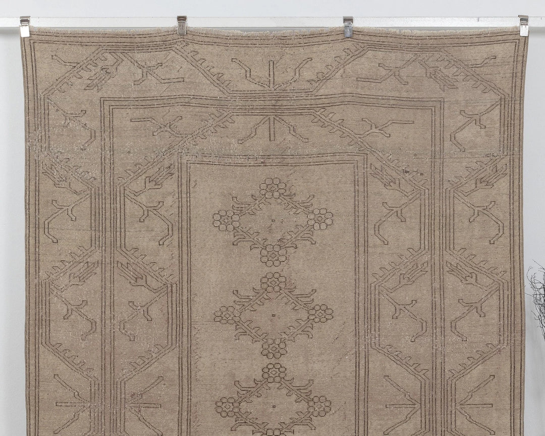 Multicolor Turkish Oushak Rug 6'8" x 9'7" Hand-Knotted | No. VR70903