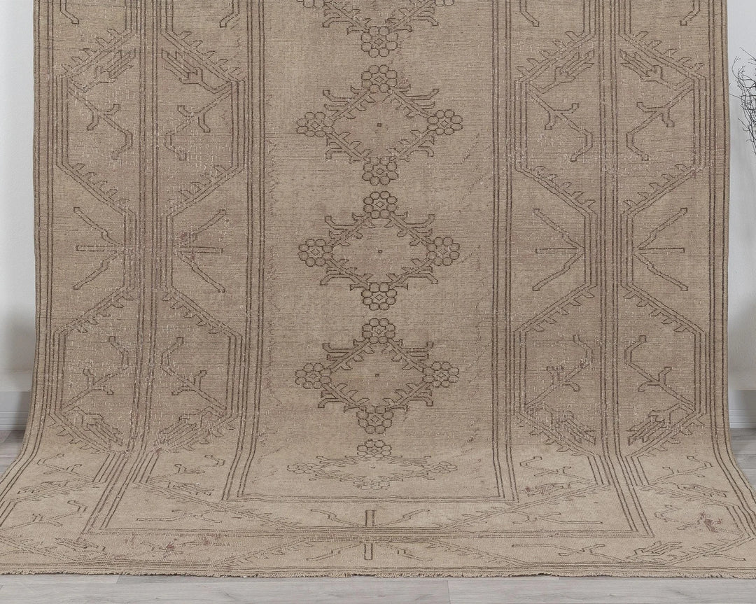 Multicolor Turkish Oushak Rug 6'8" x 9'7" Hand-Knotted | No. VR70903