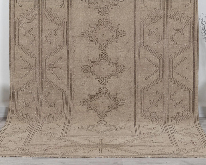 Multicolor Turkish Oushak Rug 6'8" x 9'7" Hand-Knotted | No. VR70903
