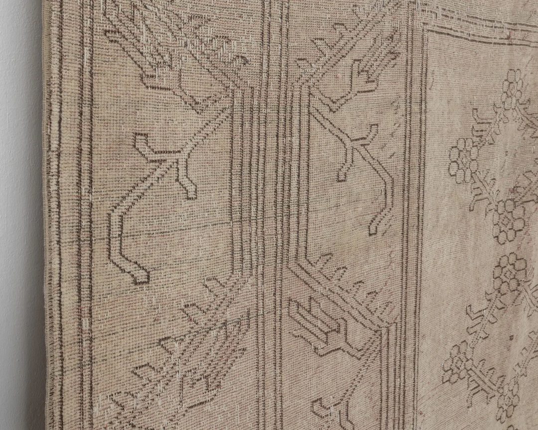 Multicolor Turkish Oushak Rug 6'8" x 9'7" Hand-Knotted | No. VR70903