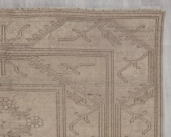 Multicolor Turkish Oushak Rug 6'8" x 9'7" Hand-Knotted | No. VR70903