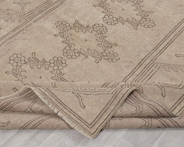 Multicolor Turkish Oushak Rug 6'8" x 9'7" Hand-Knotted | No. VR70903