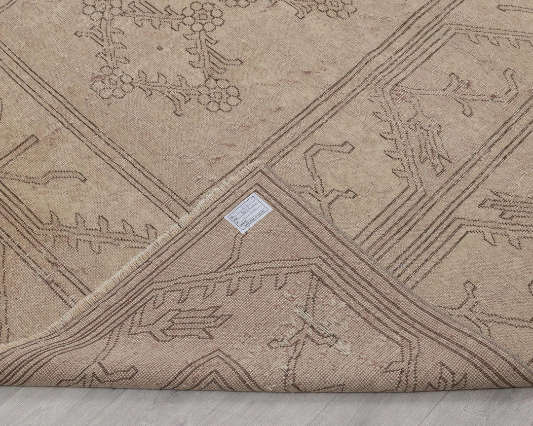 Multicolor Turkish Oushak Rug 6'8" x 9'7" Hand-Knotted | No. VR70903
