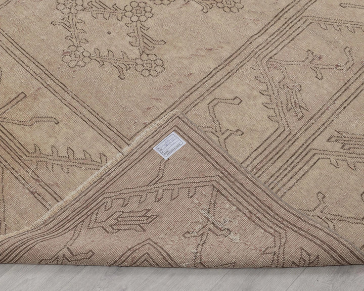 Multicolor Turkish Oushak Rug 6'8" x 9'7" Hand-Knotted | No. VR70903