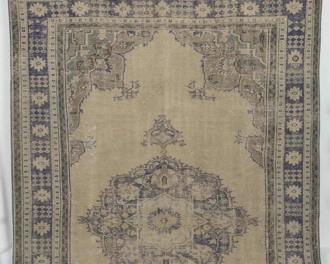 Multicolor Turkish Oushak Rug 7' 1" x 10' 8" Hand-Knotted | No. VR70965