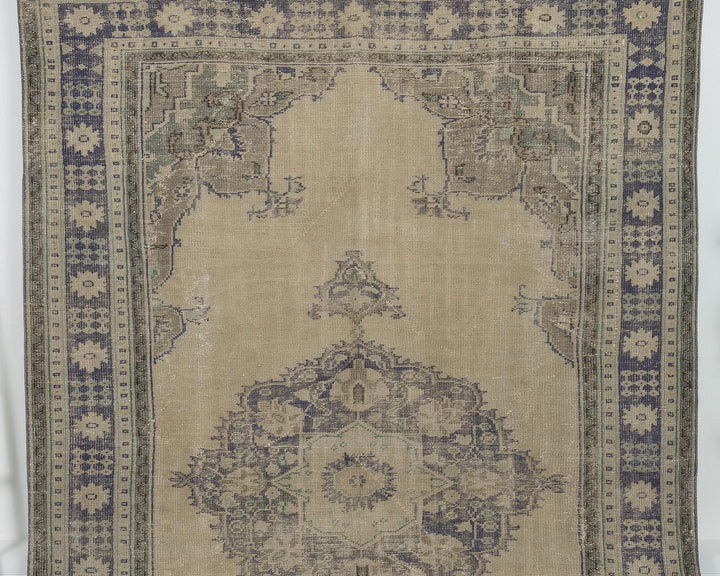 Multicolor Turkish Oushak Rug 7' 1" x 10' 8" Hand-Knotted | No. VR70965
