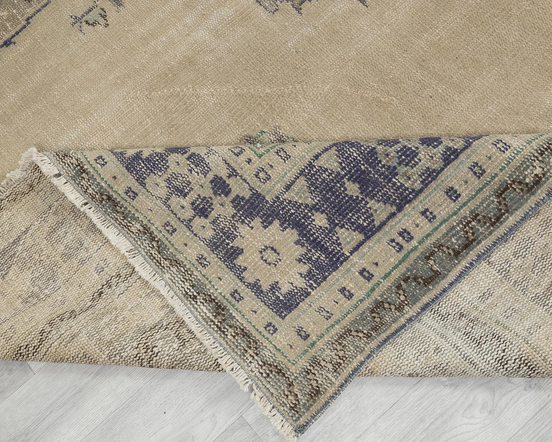 Multicolor Turkish Oushak Rug 7' 1" x 10' 8" Hand-Knotted | No. VR70965
