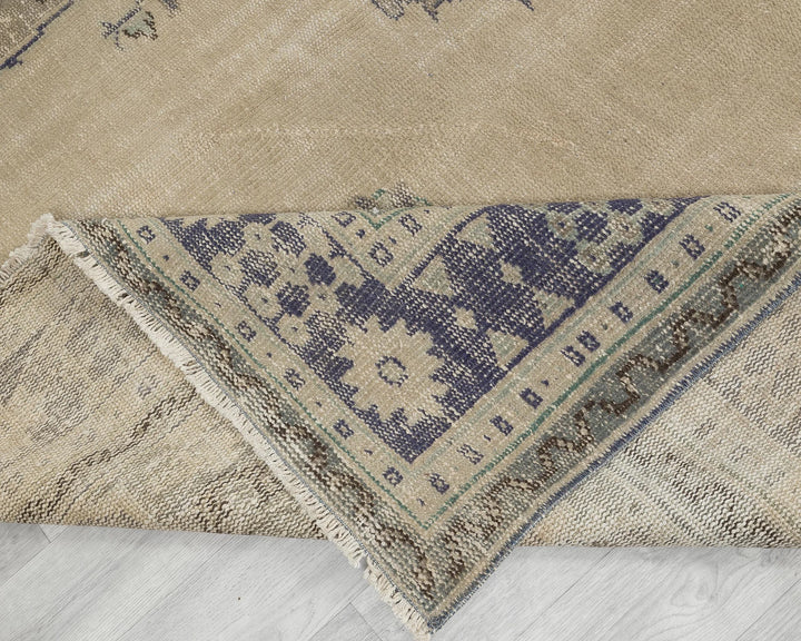 Multicolor Turkish Oushak Rug 7' 1" x 10' 8" Hand-Knotted | No. VR70965
