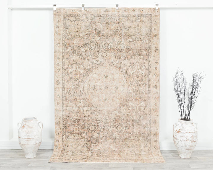Multicolor Turkish Oushak Rug 5' x 8' Hand-Knotted | No. VR71192