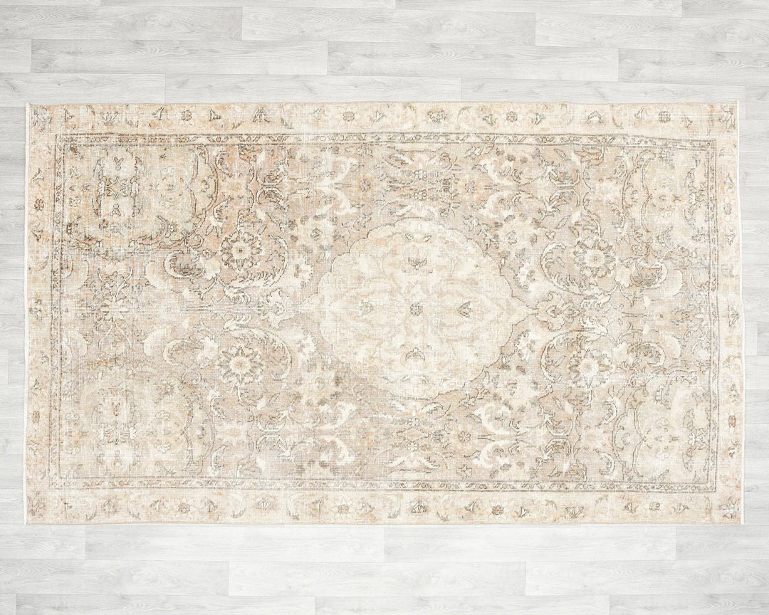 Multicolor Turkish Oushak Rug 5' x 8' Hand-Knotted | No. VR71192