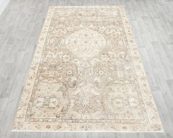 Multicolor Turkish Oushak Rug 5' x 8' Hand-Knotted | No. VR71192