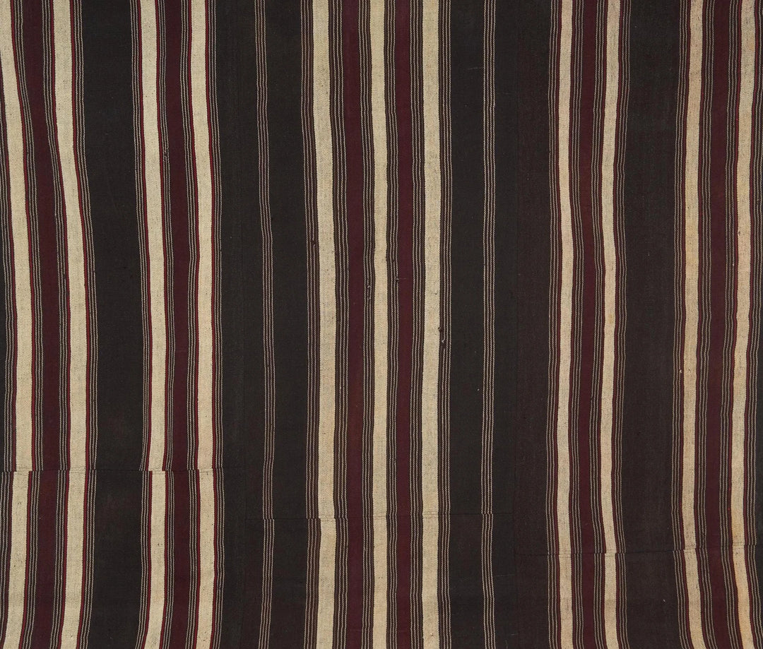 Brown Turkish Kilim Rug 7' 1" x 11' 8" Flat-Weave | No. VR71272