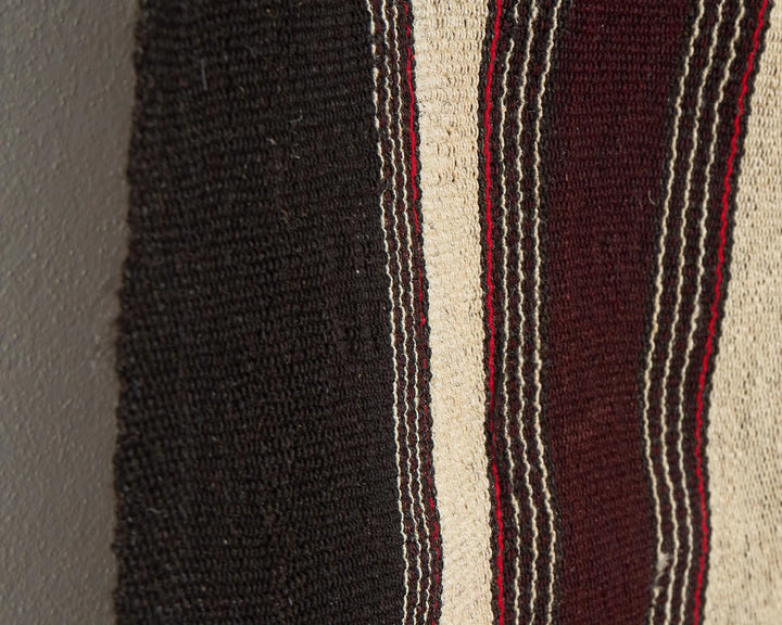 Brown Turkish Kilim Rug 7' 1" x 11' 8" Flat-Weave | No. VR71272