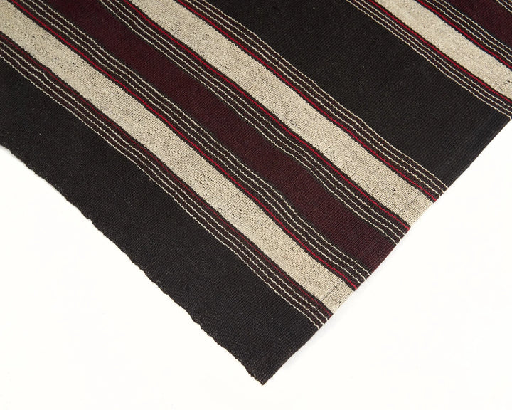 Brown Turkish Kilim Rug 7' 1" x 11' 8" Flat-Weave | No. VR71272