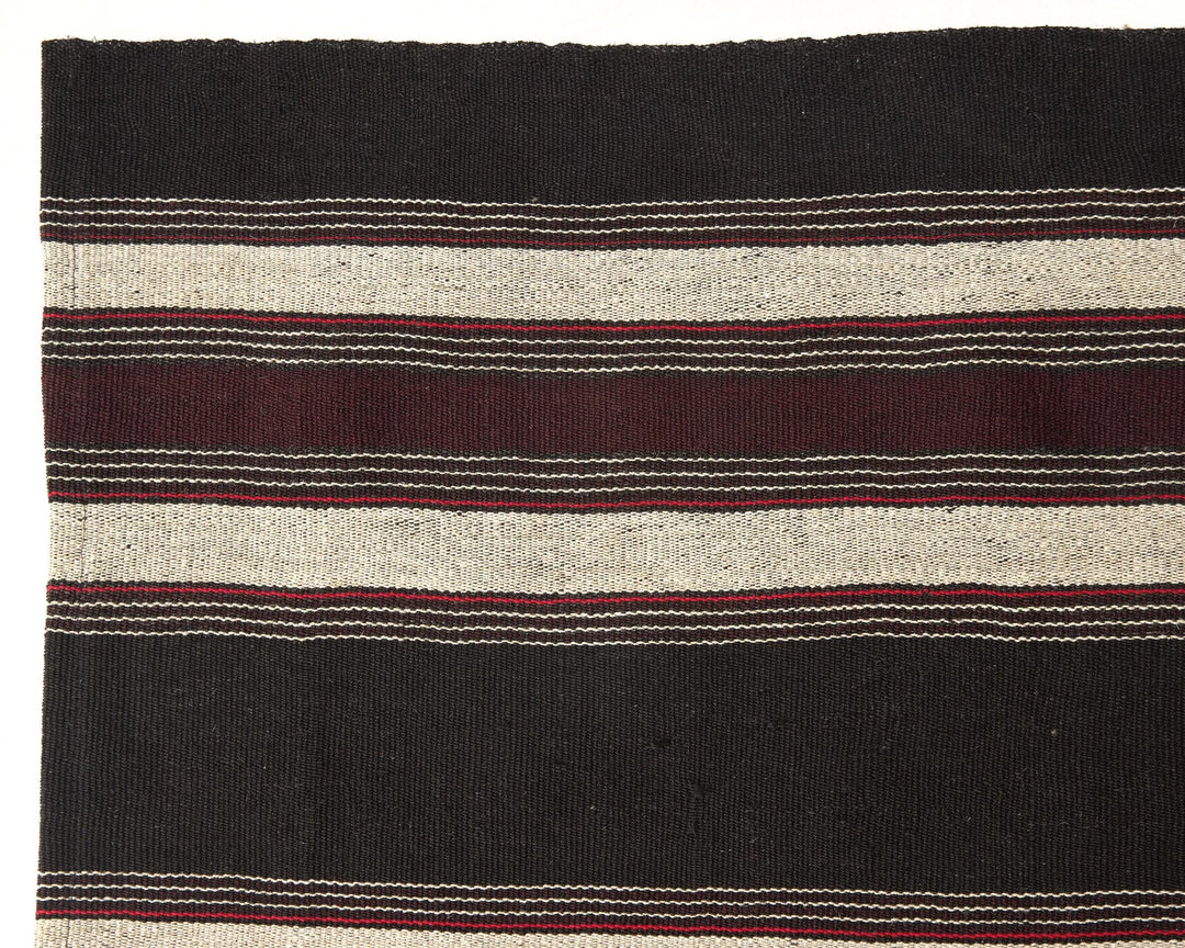 Brown Turkish Kilim Rug 7' 1" x 11' 8" Flat-Weave | No. VR71272