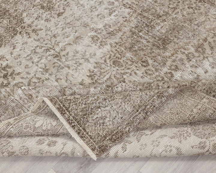 Beige Turkish Oushak Rug 7' x 10' Hand-Knotted | No. VR71340