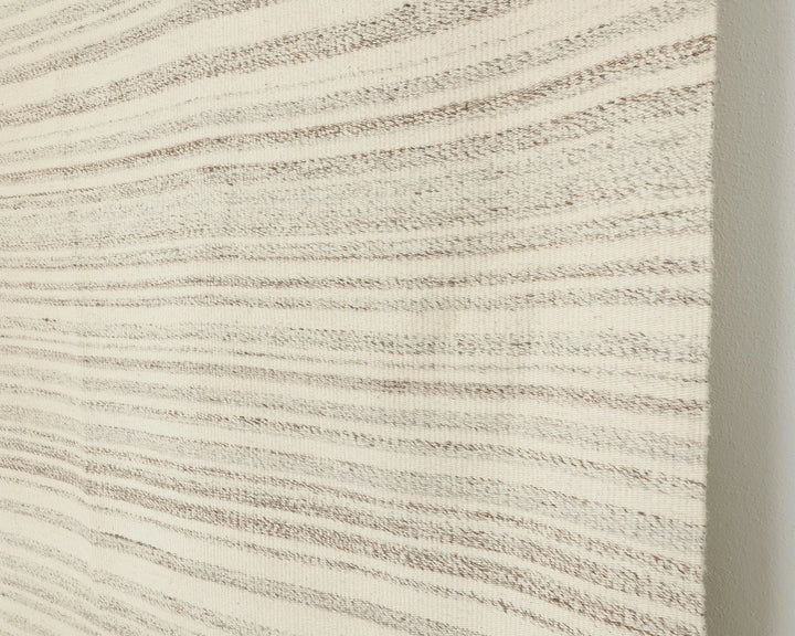 Beige Turkish Kilim Rug 9' 4" x 13' 5" Flat-Weave | No. VR71404
