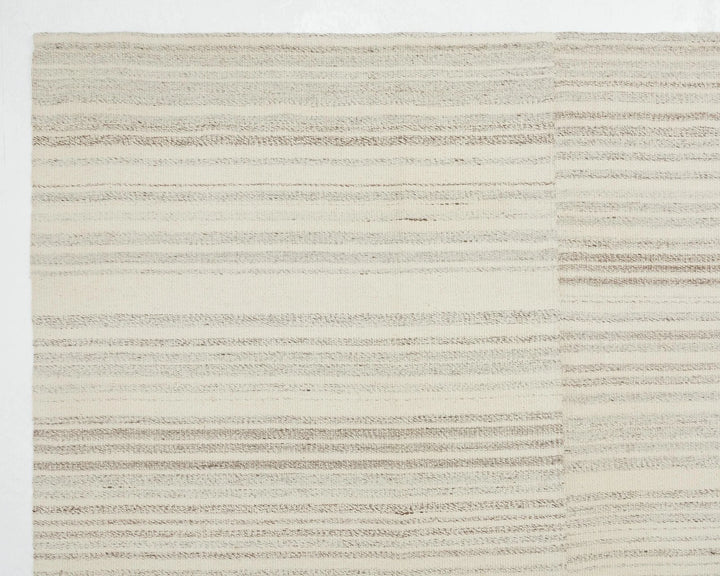 Beige Turkish Kilim Rug 9' 4" x 13' 5" Flat-Weave | No. VR71404