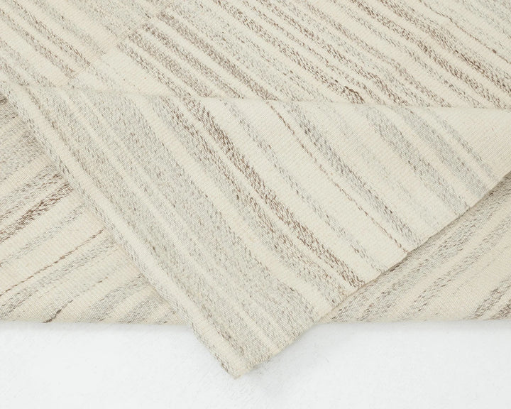 Beige Turkish Kilim Rug 9' 4" x 13' 5" Flat-Weave | No. VR71404