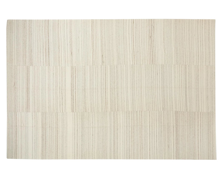 Beige Turkish Kilim Rug 9' 4" x 13' 5" Flat-Weave | No. VR71404