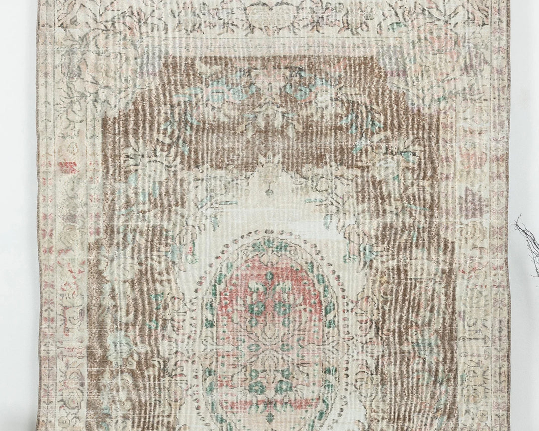 Multicolor Turkish Oushak Rug 6' x 9' 6" Hand-Knotted | No. VR71462