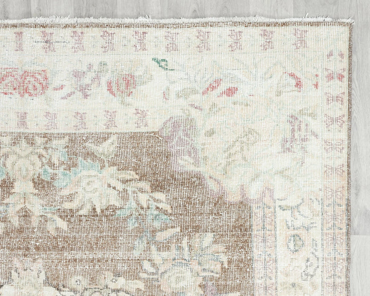 Multicolor Turkish Oushak Rug 6' x 9' 6" Hand-Knotted | No. VR71462