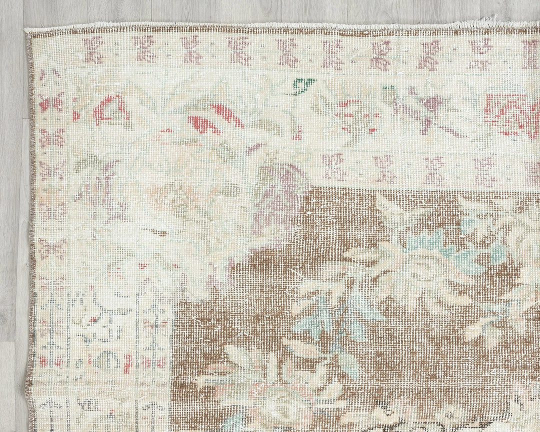 Multicolor Turkish Oushak Rug 6' x 9' 6" Hand-Knotted | No. VR71462