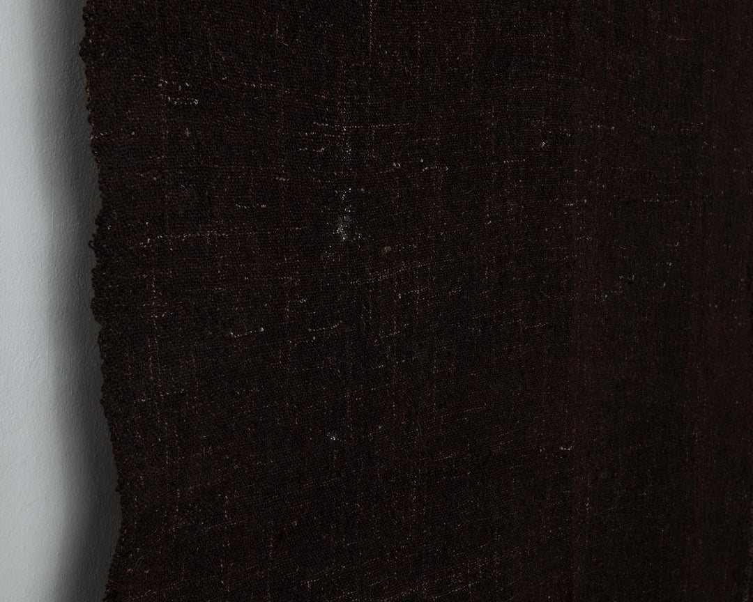 Brown Turkish Kilim Rug 8' x 12' Flat-Weave close-up