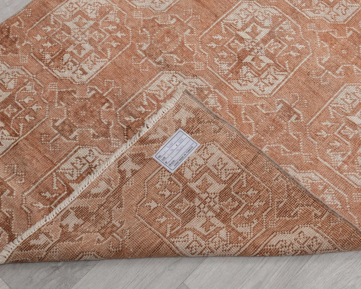 Beige Turkish Oushak Rug 2'10" x 11'8" Hand-Knotted | No. VR71728