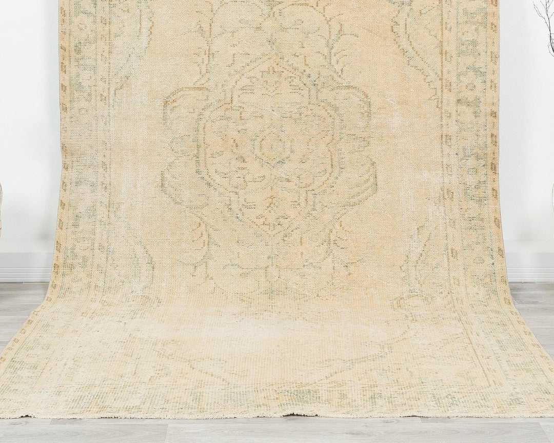 Multicolor Turkish Oushak Rug 5'7" x 10'1" Hand-Knotted | No. VR71772