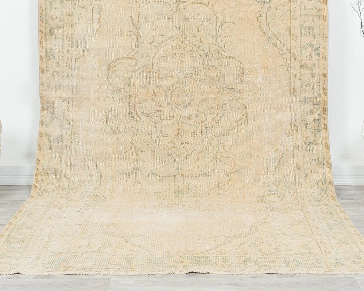 Multicolor Turkish Oushak Rug 5'7" x 10'1" Hand-Knotted | No. VR71772