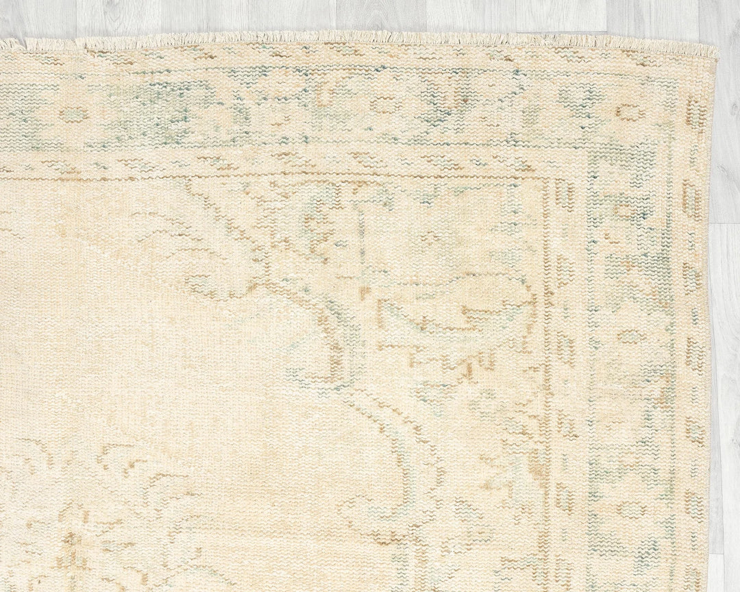 Multicolor Turkish Oushak Rug 5'7" x 10'1" Hand-Knotted | No. VR71772