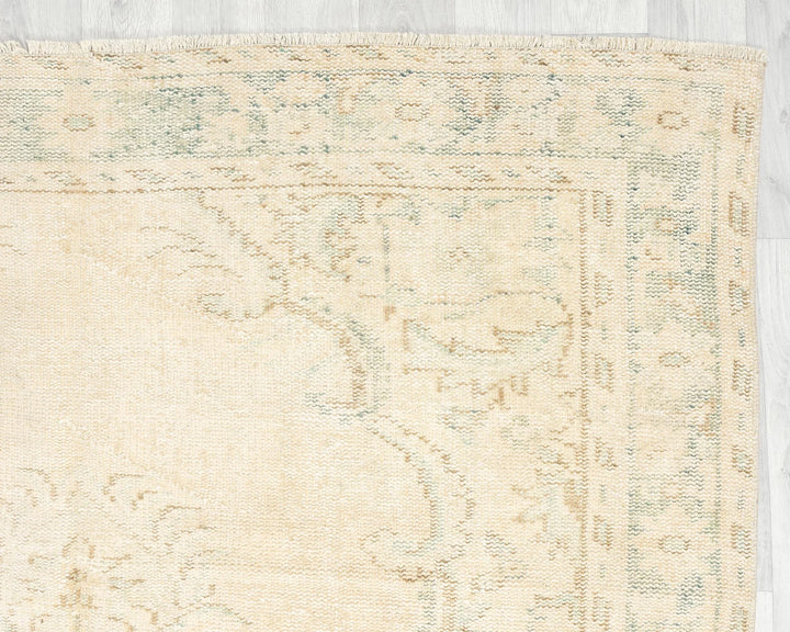 Multicolor Turkish Oushak Rug 5'7" x 10'1" Hand-Knotted | No. VR71772
