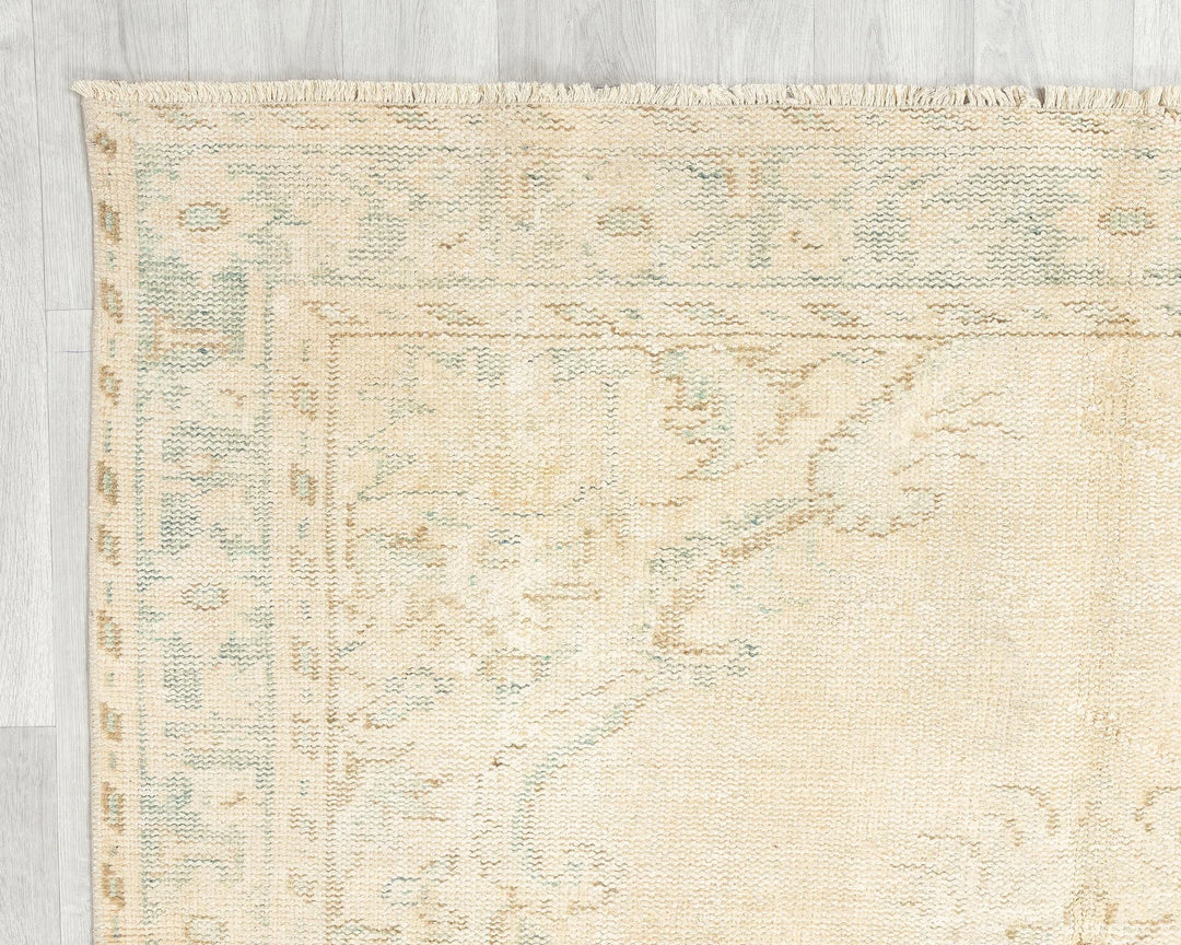 Multicolor Turkish Oushak Rug 5'7" x 10'1" Hand-Knotted | No. VR71772