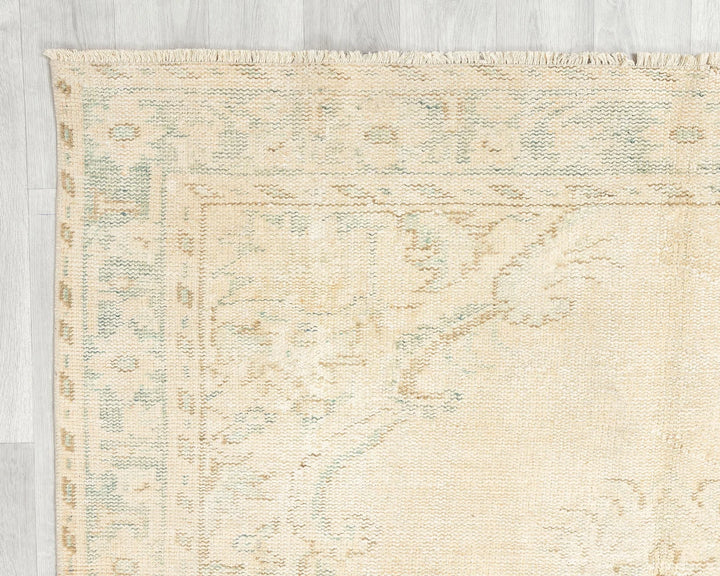 Multicolor Turkish Oushak Rug 5'7" x 10'1" Hand-Knotted | No. VR71772