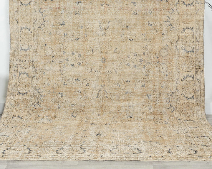 Multicolor Turkish Oushak Rug 6' 5" x 9' 7" Hand-Knotted | No. VR71880