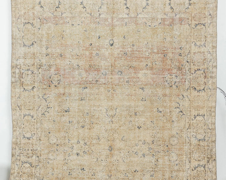 Multicolor Turkish Oushak Rug 6' 5" x 9' 7" Hand-Knotted | No. VR71880