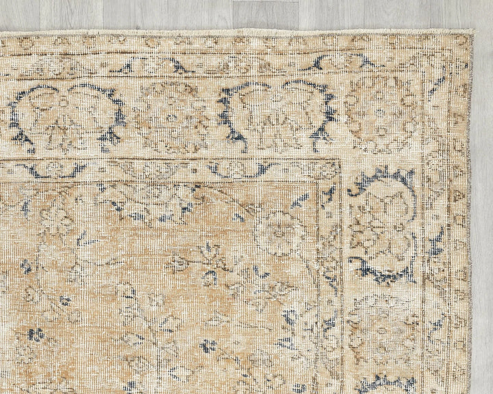 Multicolor Turkish Oushak Rug 6' 5" x 9' 7" Hand-Knotted | No. VR71880