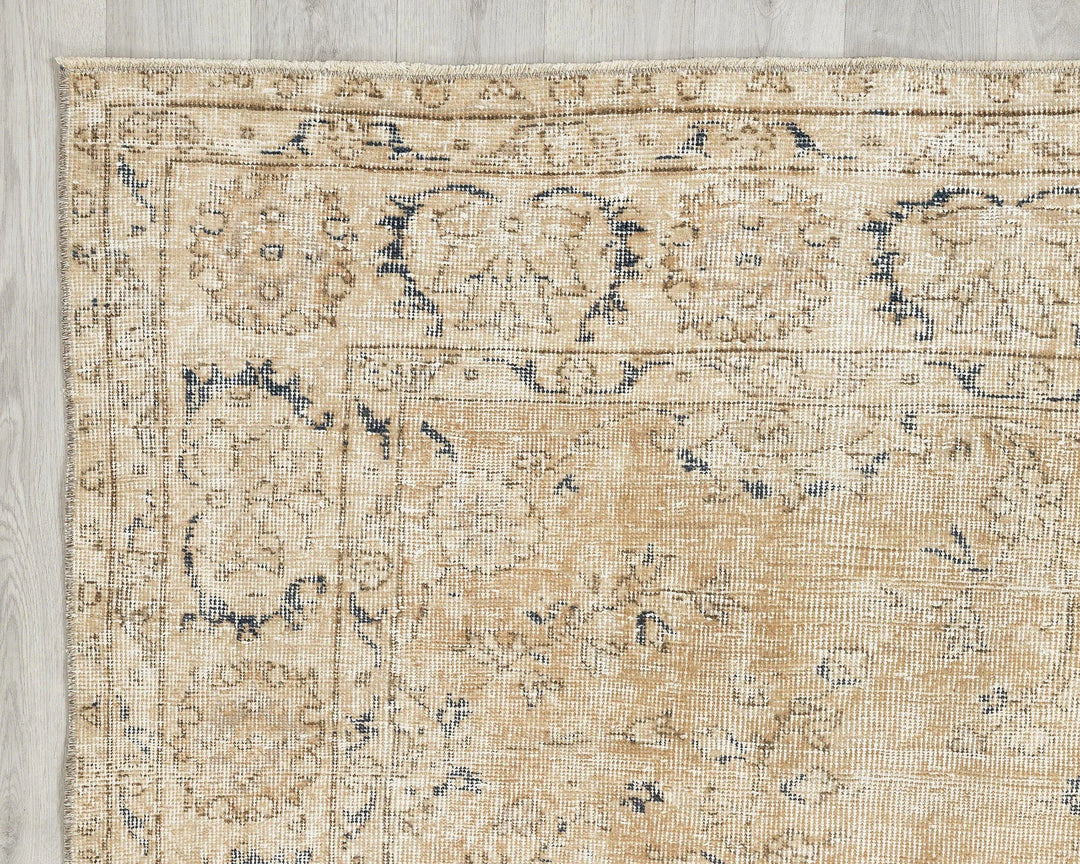 Multicolor Turkish Oushak Rug 6' 5" x 9' 7" Hand-Knotted | No. VR71880