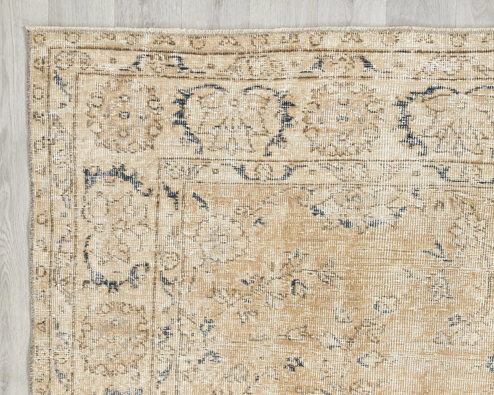 Multicolor Turkish Oushak Rug 6' 5" x 9' 7" Hand-Knotted | No. VR71880