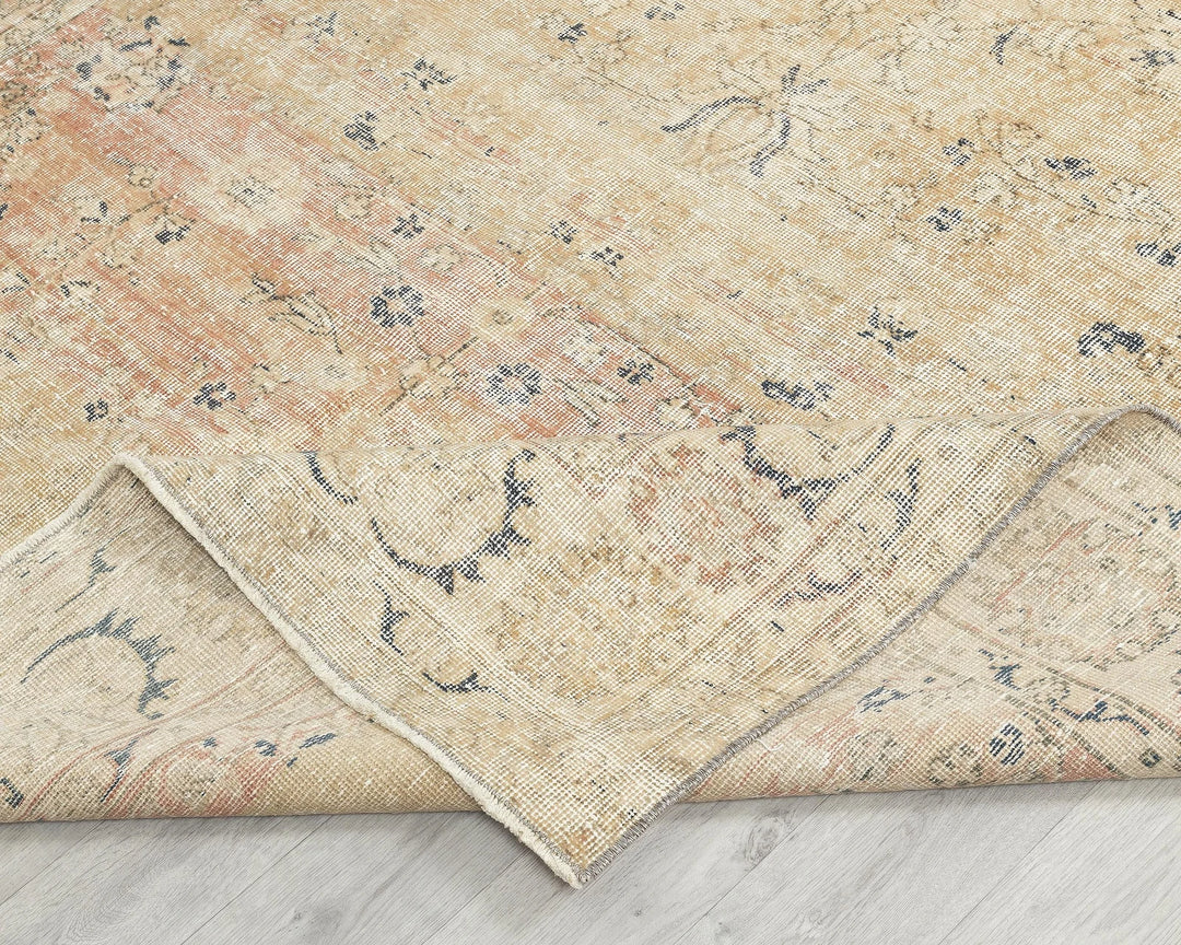 Multicolor Turkish Oushak Rug 6' 5" x 9' 7" Hand-Knotted | No. VR71880