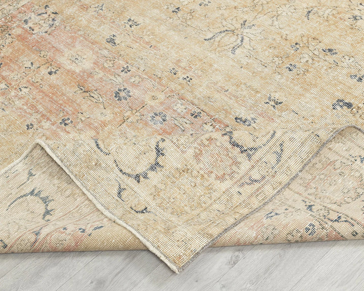 Multicolor Turkish Oushak Rug 6' 5" x 9' 7" Hand-Knotted | No. VR71880
