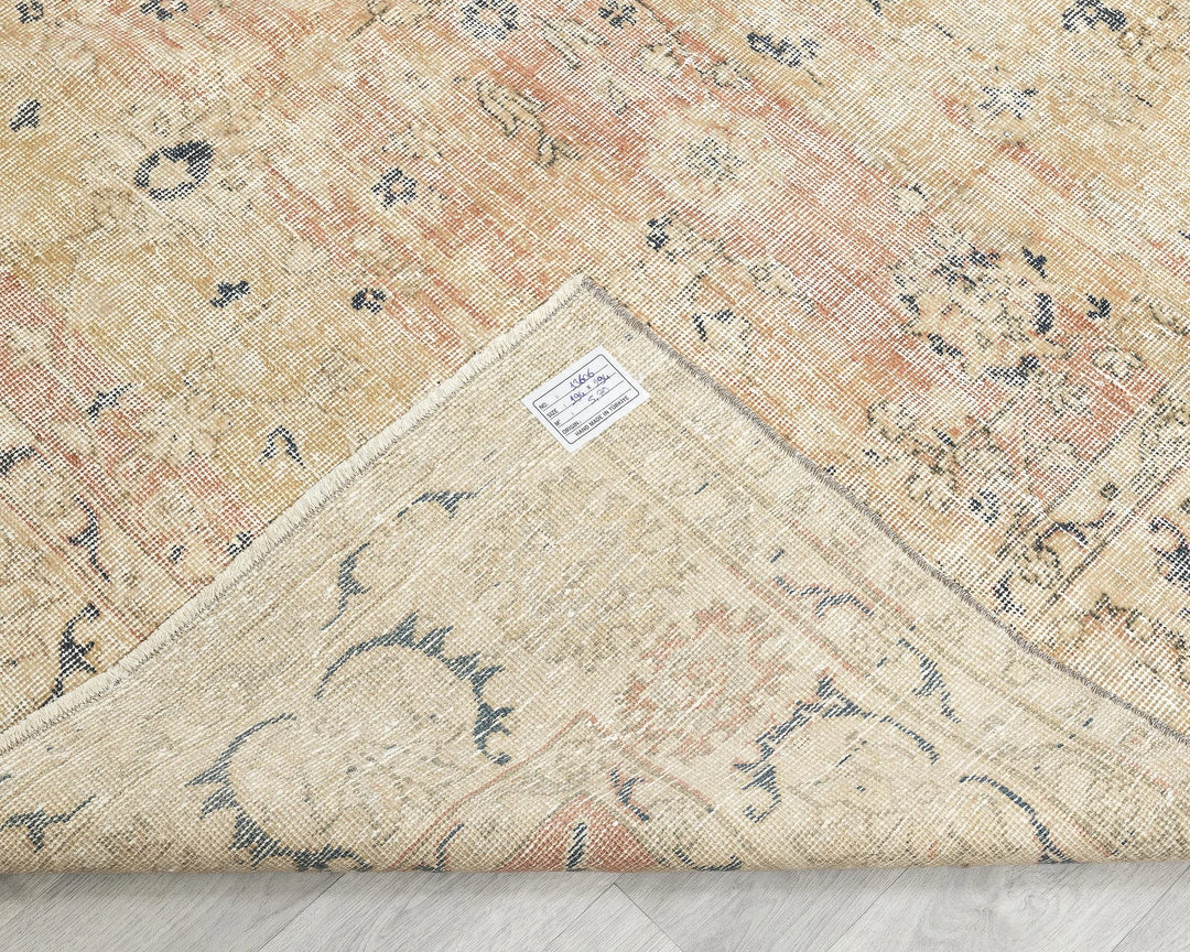 Multicolor Turkish Oushak Rug 6' 5" x 9' 7" Hand-Knotted | No. VR71880