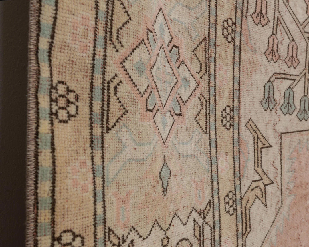 Peach Turkish Oushak Rug 9' 9" x 12' Hand-Knotted | No. VR71904