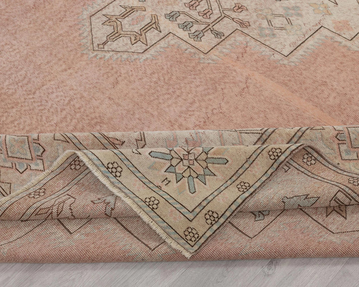 Peach Turkish Oushak Rug 9' 9" x 12' Hand-Knotted | No. VR71904