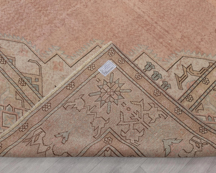Peach Turkish Oushak Rug 9' 9" x 12' Hand-Knotted | No. VR71904