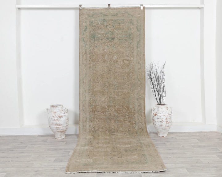 Beige Runner Rug 3' 8" x 11' 1" | No. VR71907