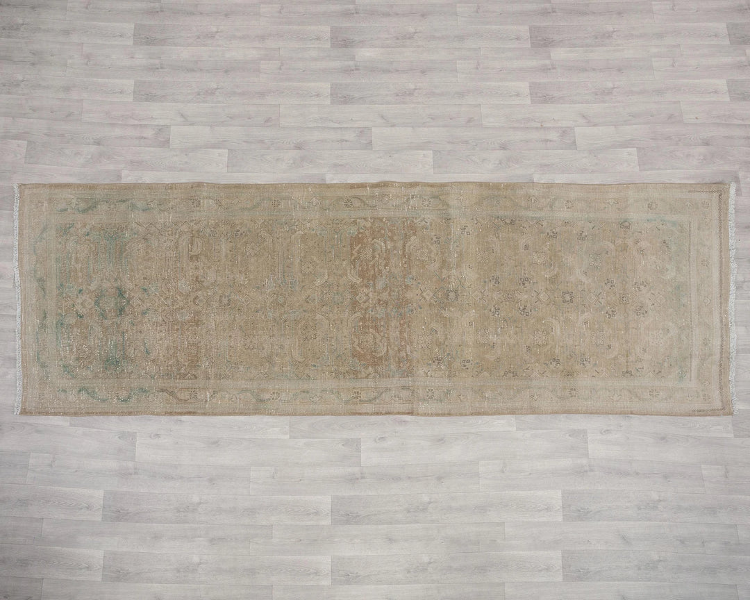 Beige Runner Rug 3' 8" x 11' 1" | No. VR71907