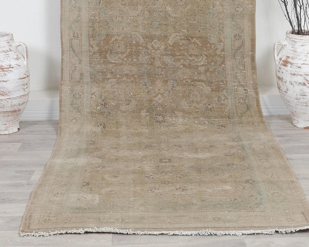 Beige Runner Rug 3' 8" x 11' 1" | No. VR71907