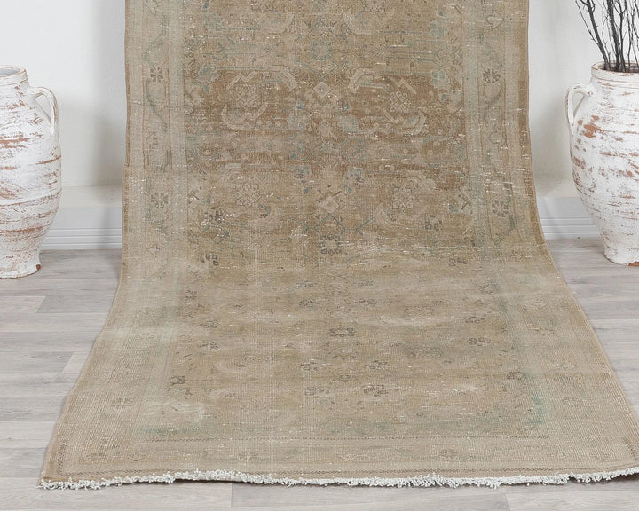 Beige Runner Rug 3' 8" x 11' 1" | No. VR71907